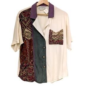 90s Tres Paquette Short Sleeve Button Up